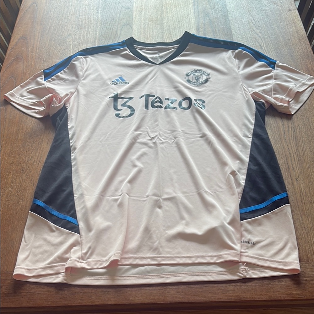 Adidas Pink and Black Manchester United Athletic Jersey